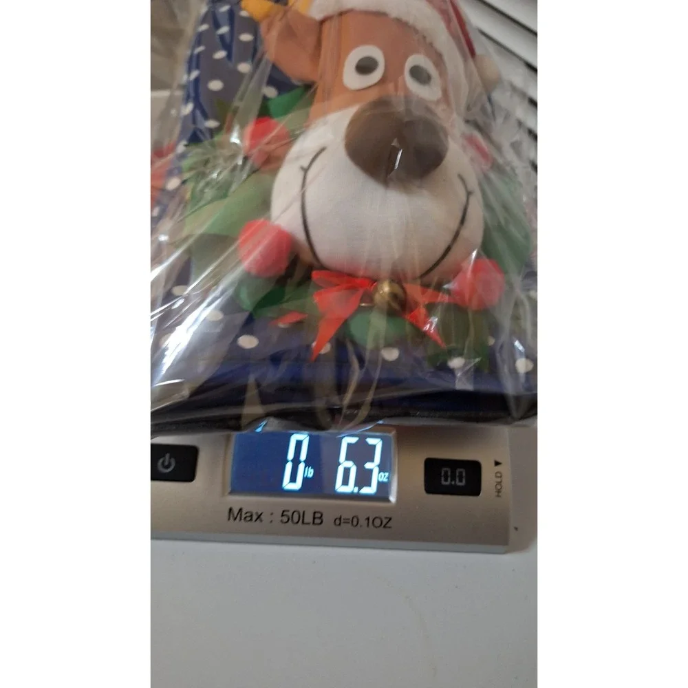 Set of 2 Vintage Novelty Reindeer/Santa 3D Oven Mitt Pot Holder Winfield Trading